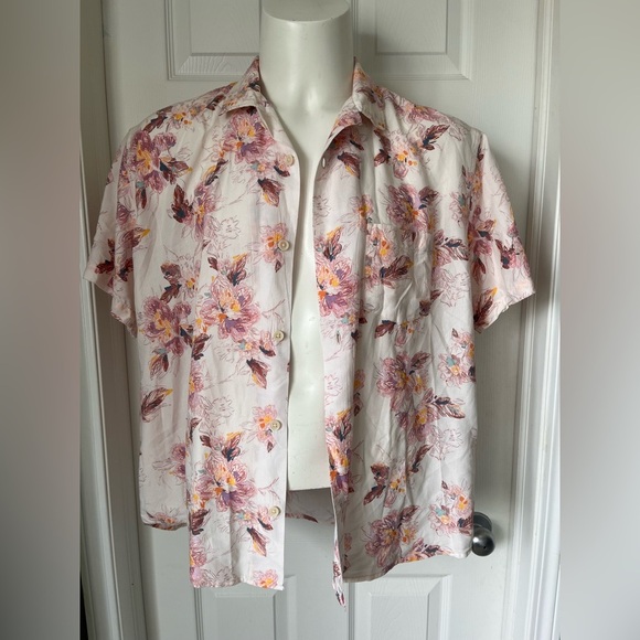 Mens Corridor New York Novella Floral Vacation Shirt XL - Picture 6 of 13